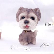Load image into Gallery viewer, Image of a cutest waving Schnauzer bobblehead