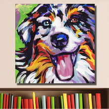 Load image into Gallery viewer, Happy Australian Shepherd Canvas Print Poster-Home Decor-Australian Shepherd, Dogs, Home Decor, Poster-3
