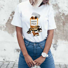 Load image into Gallery viewer, Happy Pills Dachshunds Womens T Shirt-Apparel-Apparel, Dachshund, Dogs, Shirt, T Shirt, Z1-2