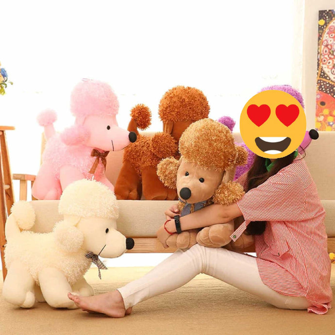 Happy Plush Poodle Stuffed Animals-Soft Toy-Dogs, Home Decor, Poodle, Soft Toy, Stuffed Animal-6