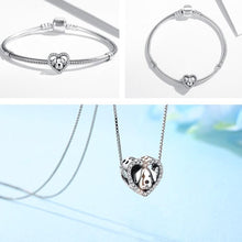 Load image into Gallery viewer, Heart-Shaped Beagle Silver Charm BeadDog Themed Jewellery