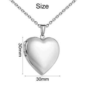 Heart-Shaped Custom Dog Necklace Locket made of Stainless Steel-Personalized Dog Gifts-Dogs, Jewellery, Necklace, Personalized Dog Gifts-7