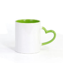 Load image into Gallery viewer, Heart-Shaped Handle Personalized Dog Mugs-Personalized Dog Gifts-Dogs, Mugs, Personalized Dog Gifts-Green-9