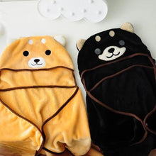 Load image into Gallery viewer, Husky and Akita / Shiba Inu Hooded Plush Cloak BlanketBlanket