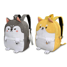 Load image into Gallery viewer, Husky and Shiba Inu Love Canvas BackpackAccessories