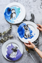 Load image into Gallery viewer, Husky Love 10&quot; Bone China Dinner PlatesHome Decor