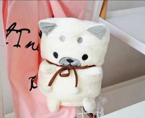 Husky Love Portable Plush Travel Blanket-Blanket-Blankets, Dogs, Home Decor, Siberian Husky, Stuffed Animal-11