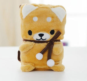Husky Love Portable Plush Travel Blanket-Blanket-Blankets, Dogs, Home Decor, Siberian Husky, Stuffed Animal-13