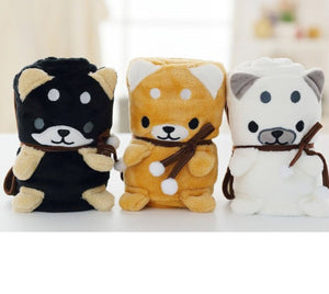 Husky Love Portable Plush Travel Blanket-Blanket-Blankets, Dogs, Home Decor, Siberian Husky, Stuffed Animal-19
