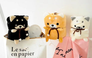 Husky Love Portable Plush Travel Blanket-Blanket-Blankets, Dogs, Home Decor, Siberian Husky, Stuffed Animal-6