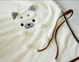 Husky Love Portable Plush Travel Blanket-Blanket-Blankets, Dogs, Home Decor, Siberian Husky, Stuffed Animal-8