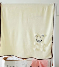 Load image into Gallery viewer, Husky Love Portable Plush Travel Blanket-Blanket-Blankets, Dogs, Home Decor, Siberian Husky, Stuffed Animal-9