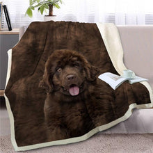 Load image into Gallery viewer, Husky Love Soft Warm Fleece BlanketBlanketNewfoundland dogSmall