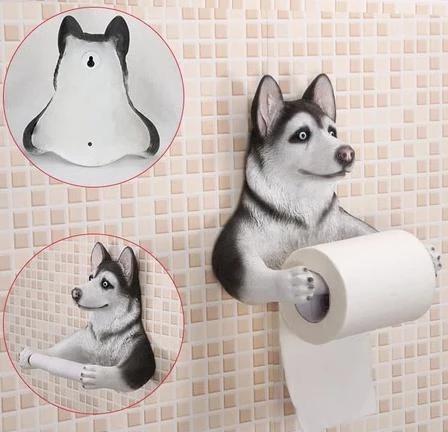 Husky Love Toilet Roll Holder