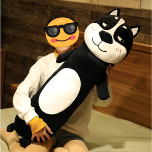 Husky Stuffed Animal Huggable Plush Pillows (Medium to Giant Size)-Soft Toy-Dogs, Home Decor, Huggable Stuffed Animals, Siberian Husky, Soft Toy, Stuffed Animal-Coy Eyes-Large-3