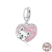 Load image into Gallery viewer, I Heart French Bulldogs Silver Pendant-Dog Themed Jewellery-Dogs, French Bulldog, Jewellery, Pendant-1