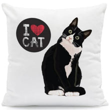 Load image into Gallery viewer, I Heart My Boston Terrier Cushion CoversCushion CoverOne SizeCat