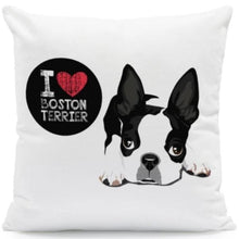 Load image into Gallery viewer, I Heart My Boston Terrier Cushion CoversCushion CoverOne SizeBoston Terrier