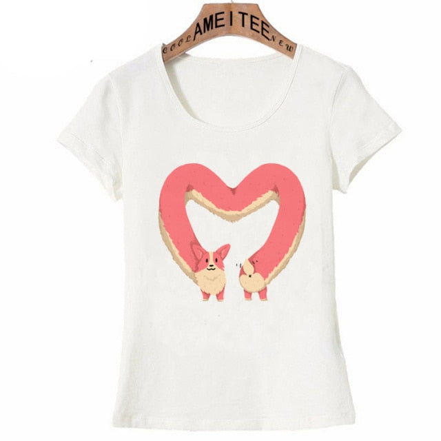 I Heart My Corgi Womens T Shirt-Apparel-Apparel, Corgi, Dogs, Shirt, T Shirt, Z1-S-1