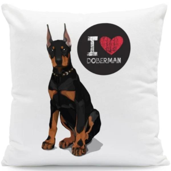 I Heart My Doberman Cushion CoverCushion CoverOne SizeDoberman