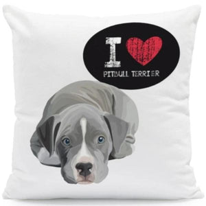 I Heart My Doberman Cushion CoverCushion CoverOne SizePitbull Terrier