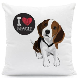 I Heart My French Bulldog Cushion CoverCushion CoverOne SizeBeagle