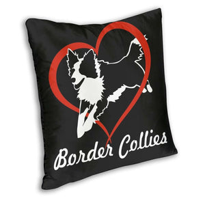 I Love Border Collies Cushion Cover-Home Decor-Border Collie, Cushion Cover, Dogs, Home Decor-2