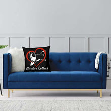 Load image into Gallery viewer, I Love Border Collies Cushion Cover-Home Decor-Border Collie, Cushion Cover, Dogs, Home Decor-3