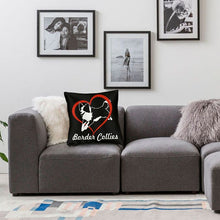 Load image into Gallery viewer, I Love Border Collies Cushion Cover-Home Decor-Border Collie, Cushion Cover, Dogs, Home Decor-5