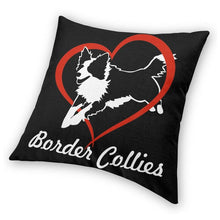 Load image into Gallery viewer, I Love Border Collies Cushion Cover-Home Decor-Border Collie, Cushion Cover, Dogs, Home Decor-6