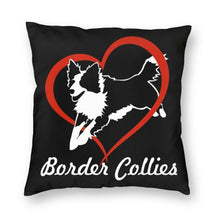 Load image into Gallery viewer, I Love Border Collies Cushion Cover-Home Decor-Border Collie, Cushion Cover, Dogs, Home Decor-Small-1