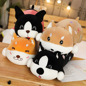 image of a collection of stuffed animal plush pillows