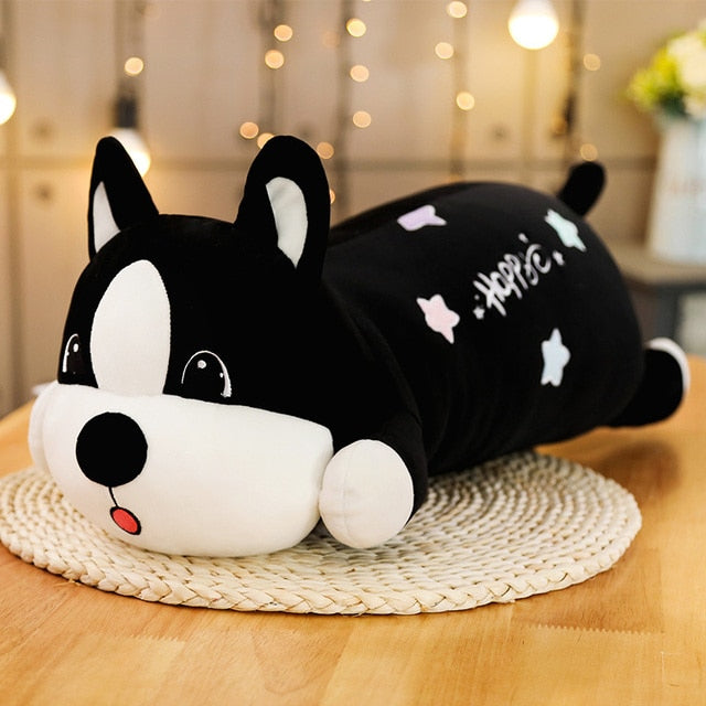 image of a boston terrier stuffed animal plush pillow