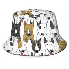 Load image into Gallery viewer, I Love Bull Terriers Bucket Hat-Accessories-Accessories, Bull Terrier, Dogs, Hat-11