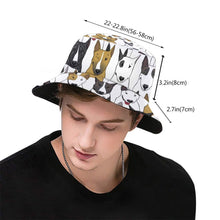 Load image into Gallery viewer, I Love Bull Terriers Bucket Hat-Accessories-Accessories, Bull Terrier, Dogs, Hat-2