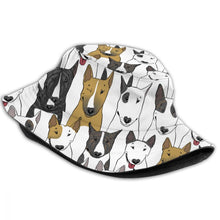 Load image into Gallery viewer, I Love Bull Terriers Bucket Hat-Accessories-Accessories, Bull Terrier, Dogs, Hat-3