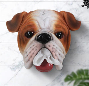 I Love English Bulldogs Toilet Roll Holder-Home Decor-Bathroom Decor, Dogs, English Bulldog, Home Decor-3