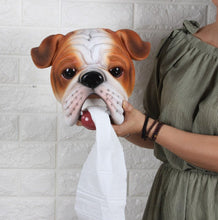Load image into Gallery viewer, I Love English Bulldogs Toilet Roll Holder-Home Decor-Bathroom Decor, Dogs, English Bulldog, Home Decor-7