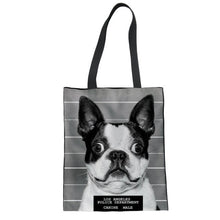 Load image into Gallery viewer, I Love Frenchies Canvas Tote Handbags-Accessories-Accessories, Bags, Dogs, French Bulldog-7