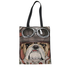 Load image into Gallery viewer, I Love Frenchies Canvas Tote Handbags-Accessories-Accessories, Bags, Dogs, French Bulldog-8