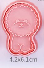 Load image into Gallery viewer, Image of a super cute bichon frise cookie cutter
