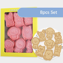 Load image into Gallery viewer, Image of dog cookie cutters in 8 different breed designs