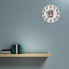 Load image into Gallery viewer, I Love My English Bulldog Wall Clock-Home Decor-Dogs, English Bulldog, Home Decor, Wall Clock-6
