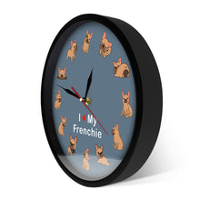 Load image into Gallery viewer, I Love My Fawn Frenchie Wall Clock-Home Decor-Dogs, French Bulldog, Home Decor, Wall Clock-9