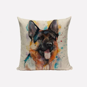 I Love My German Shepherd Cushion Covers-Home Decor-Cushion Cover, Dogs, German Shepherd, Home Decor-17.7”x17.7” inches or 45x45 cm-Design 2-3
