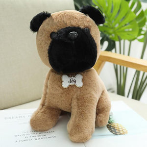 I Love My Pug Stuffed Animal Plush Toys-Soft Toy-Dogs, Home Decor, Pug, Soft Toy, Stuffed Animal-2