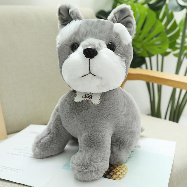 image of an adorable Schnauzer stuffed animal plush toy