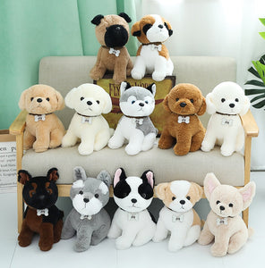 image of a dog themed stuffed toys collection