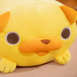 this image shows a close up picture of the cute stuffed pug animal plus pillow.