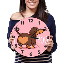 Load image into Gallery viewer, I Love You Dachshund Wall Clock-Home Decor-Dachshund, Dogs, Home Decor, Wall Clock-2